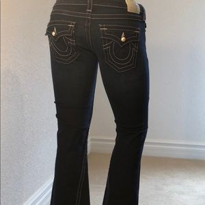 True Religion Flare Dark Rinse Jeans RN#112790